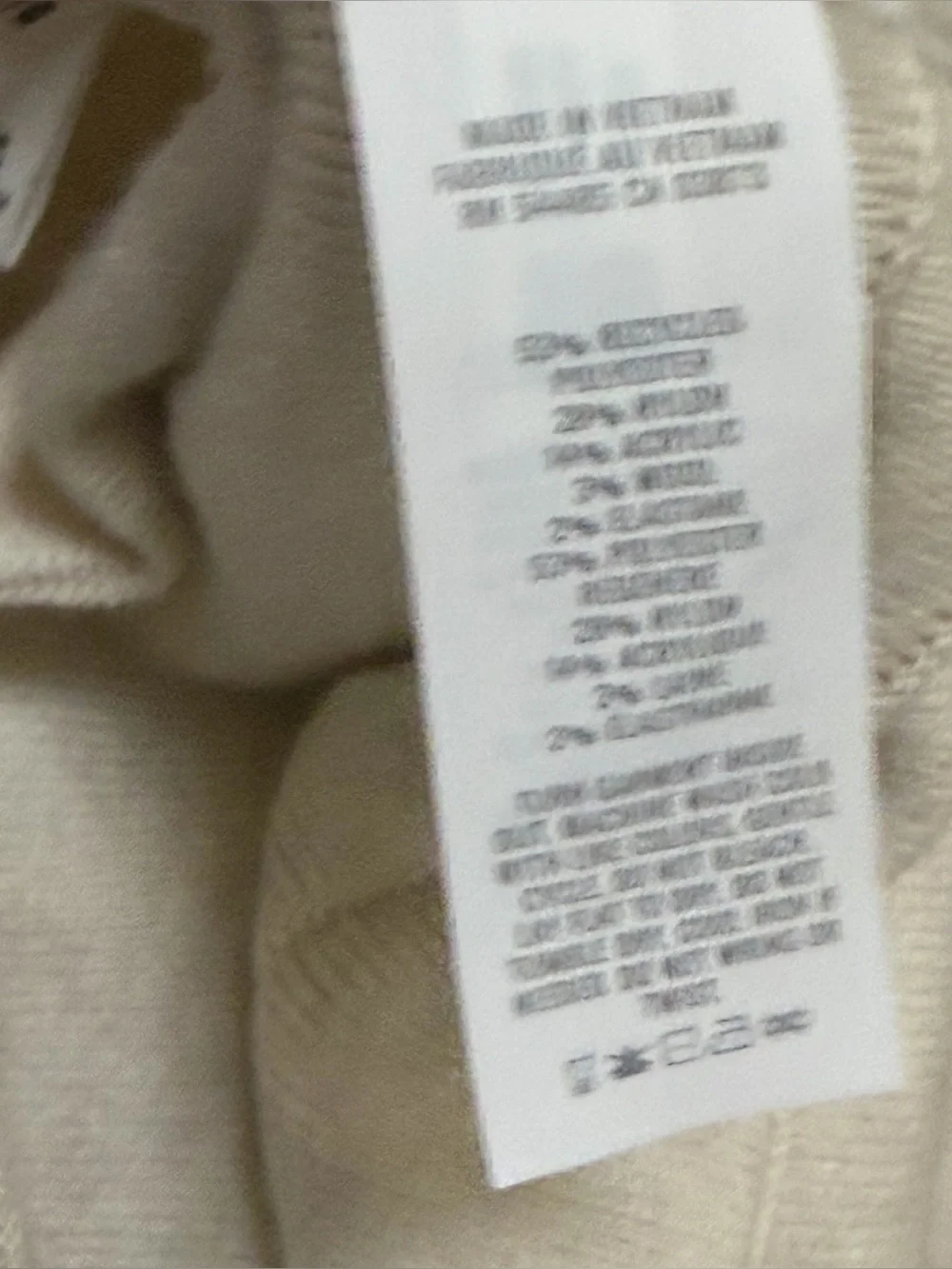 Aerie Pleated Sweater Knit Mini Skirt Beige Wool Blend Sz Large NWT